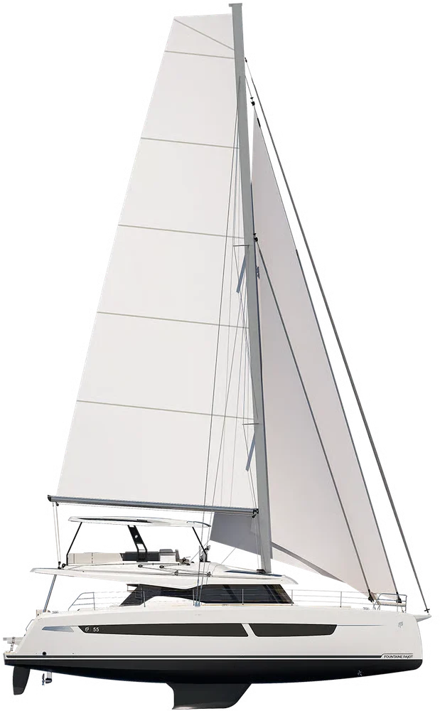 Fountaine Pajot 55 sailing catamaran