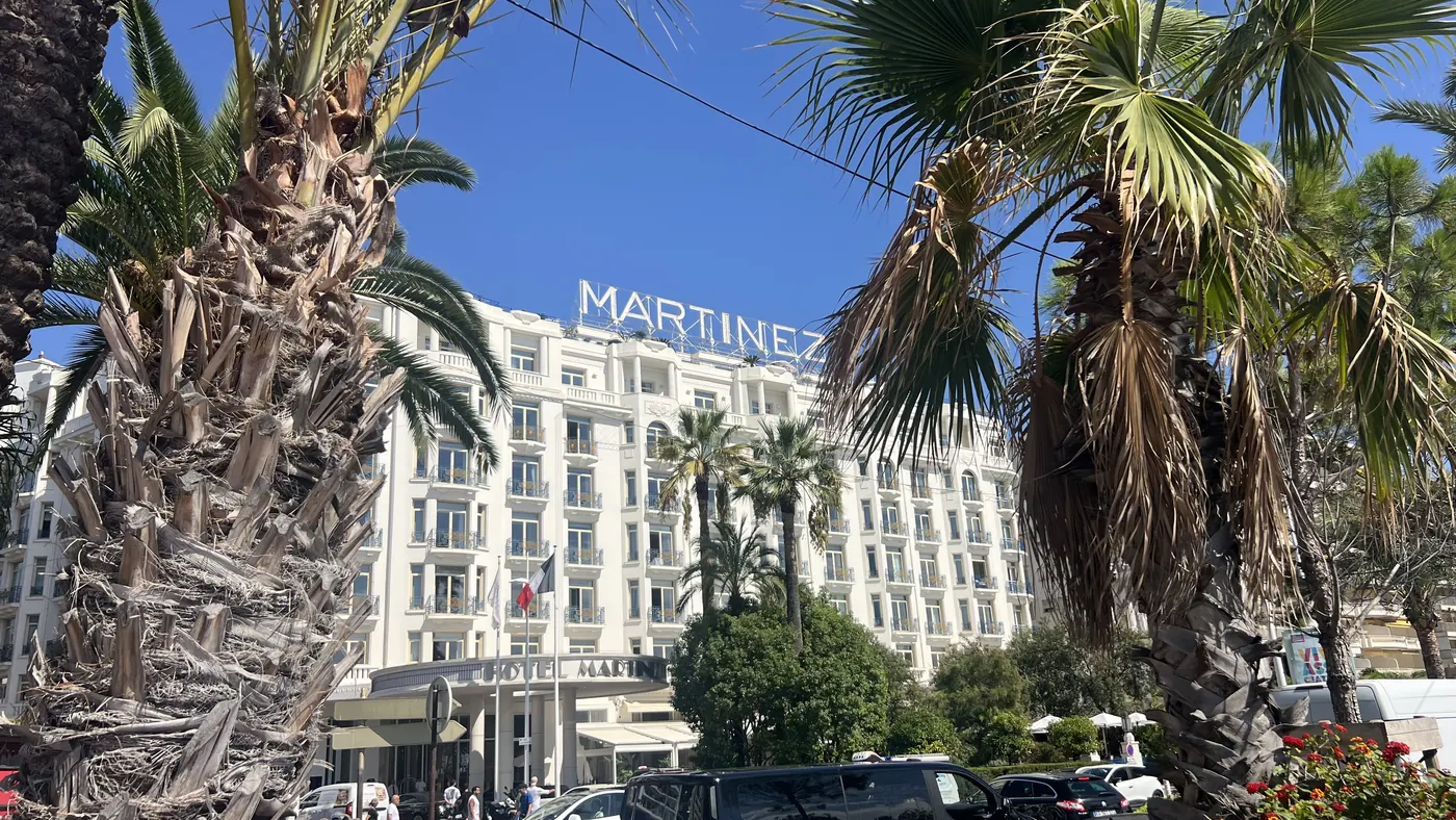 Hotel Martinez and the palms of the Croisette, Cannes